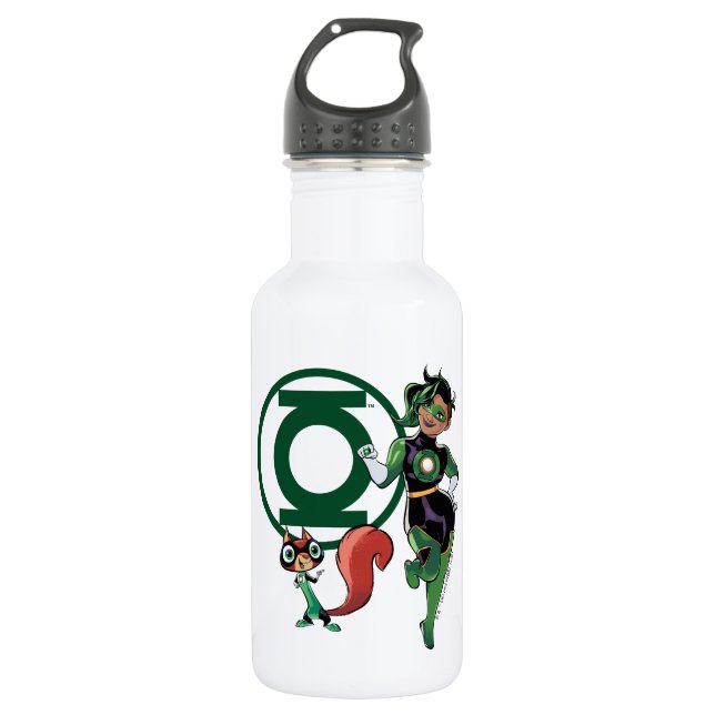 Chip & Green Lantern 532 Ml Water Bottle (Front)