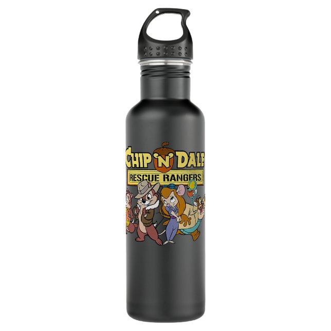 Chip N Dale Goofy Group Rescue 710 Ml Water Bottle (Front)