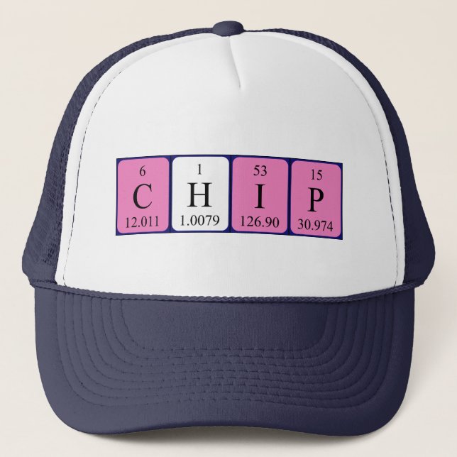 Chip periodic table name hat (Front)