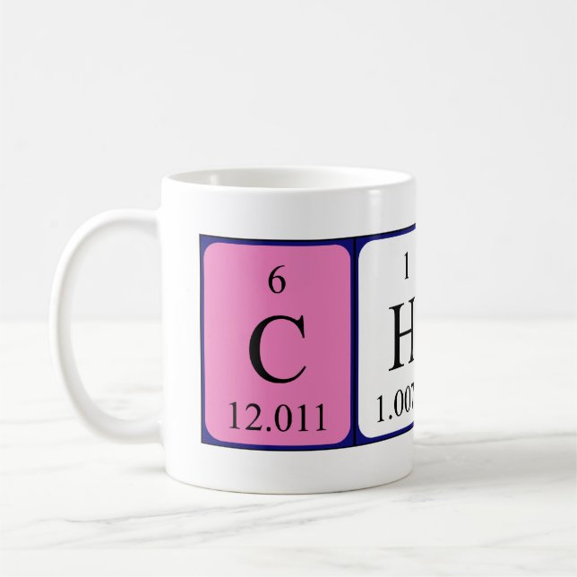 Chip periodic table name mug (Left)