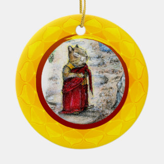 CHIP THE MONK CERAMIC TREE DECORATION