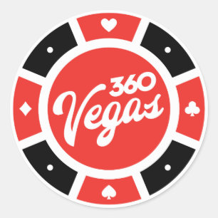 Chip Throwback Logo Classic Round Sticker