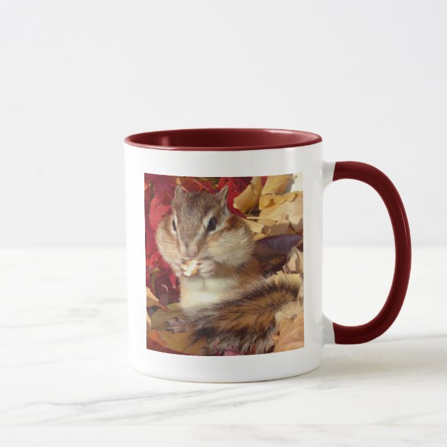 Chipmunk , Autumn (9)　photo Mug (Right)