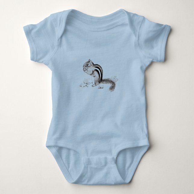 Chipmunk Baby Bodysuit (Front)