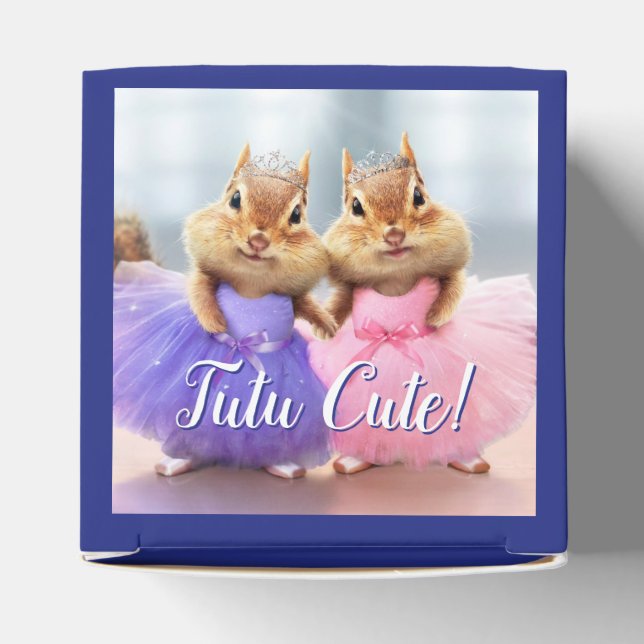 Chipmunk Ballerina Duo Favour Box (Top)
