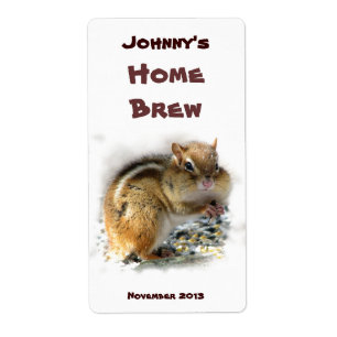 Chipmunk Beer Label