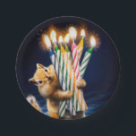 Chipmunk Birthday Candles Paper Plate<br><div class="desc">Make a wish… Quick! | Avanti,  the Global Humor Brand™ has been entertaining the world with its Feel Good Funny greeting cards for over 40 years. Our characters live life to the fullest and celebrate the humor in everyday life.</div>