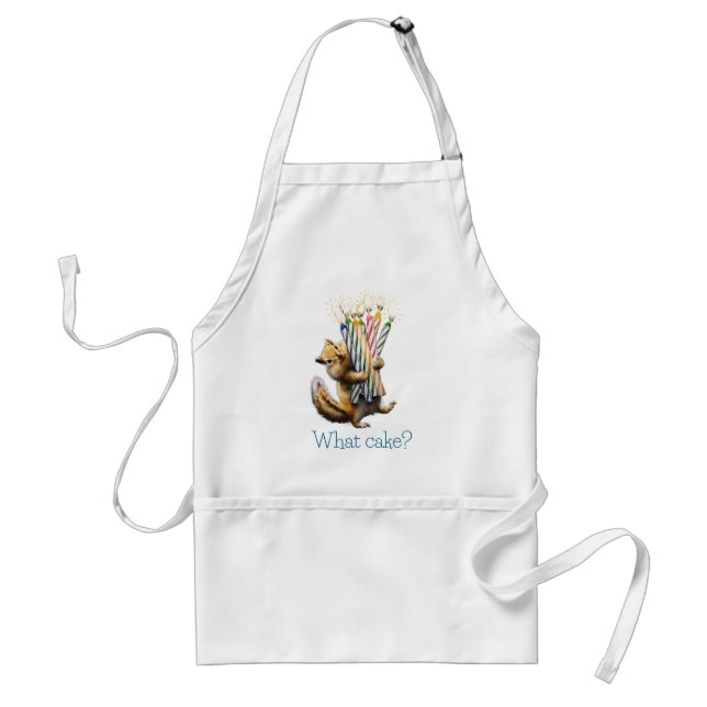 Chipmunk Birthday Candles Standard Apron (Front)