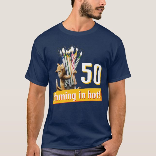 Chipmunk Birthday Candles T-Shirt (Front)