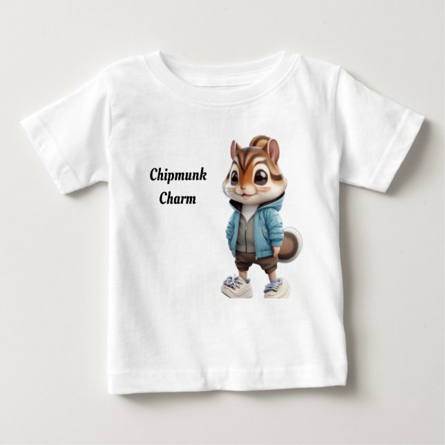 Chipmunk Charm Baby T-Shirt (Front)