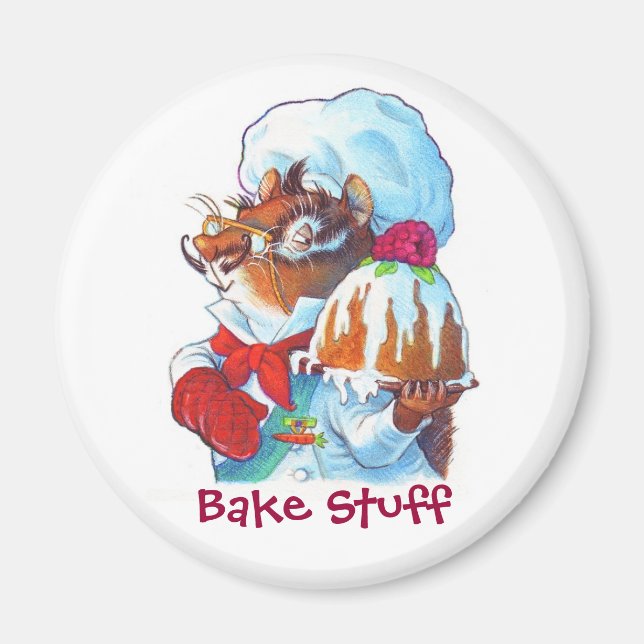 Chipmunk Dessert Chef Magnet (Front)