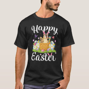 Chipmunk Easter Egg Hunting Floral Chipmunk Easter T-Shirt