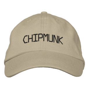 CHIPMUNK EMBROIDERED HAT
