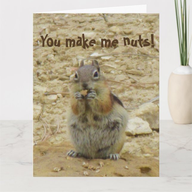 Chipmunk Funny Card (Front)