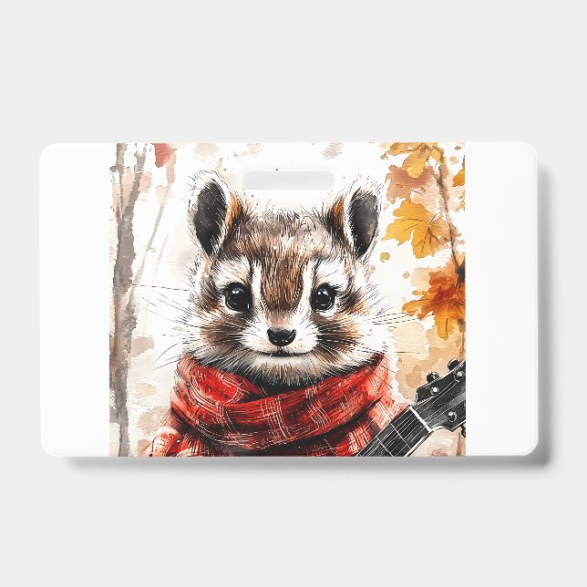 Chipmunk Guitar Melody ID Badge (Front)