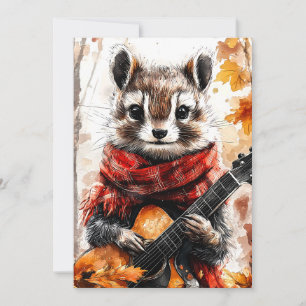 Chipmunk Guitar Melody Invitation
