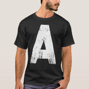 Chipmunk Halloween Carnival Costume Letter A Red V T-Shirt