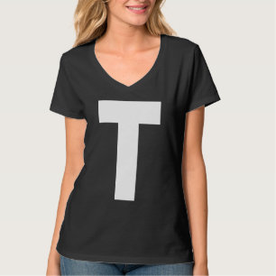 Chipmunk Halloween Carnival Group Costume Letter G T-Shirt