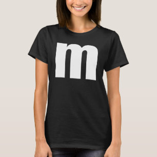 Chipmunk Halloween Carnival Group Costume Letter M T-Shirt