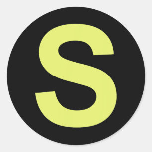 Chipmunk Halloween Carnival Group Costume Letter S Classic Round Sticker