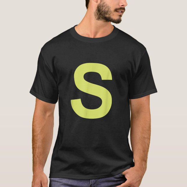 Chipmunk Halloween Carnival Group Costume Letter S T-Shirt (Front)
