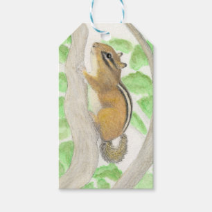 Chipmunk in the Apple Tree Gift Tags