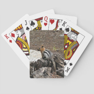 Chipmunk in Yosemite, California Playing Cards