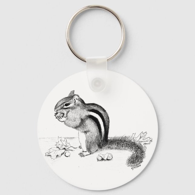 Chipmunk Key Ring (Front)