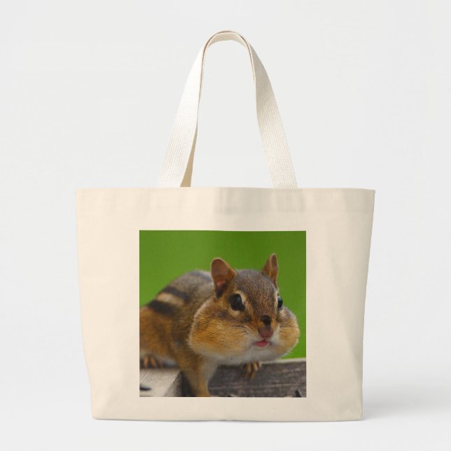 Chipmunk Large Tote Bag (Front)