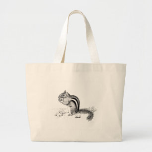 Chipmunk Large Tote Bag