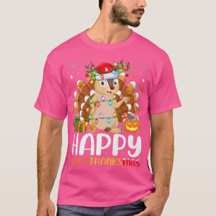 Chipmunk Lover Halloween Christmas Happy Hallothan T-Shirt