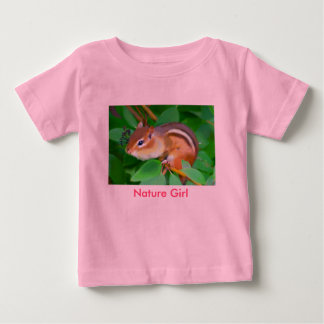 Chipmunk onsie, Nature Girl Baby T-Shirt
