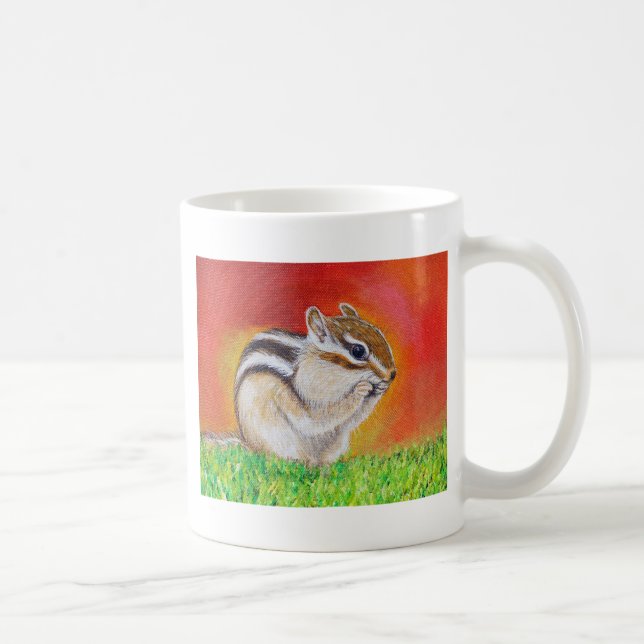 Chipmunk Painting Coffee Mug (Right)