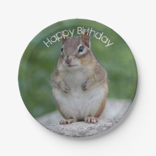 Chipmunk Paper Plate