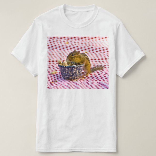Chipmunk Picnic T-Shirt (Design Front)