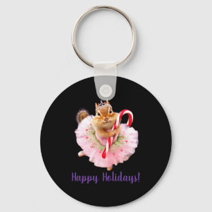 Chipmunk Plum Fairy  Key Ring