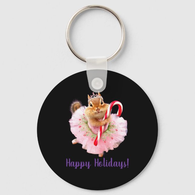 Chipmunk Plum Fairy  Key Ring (Front)