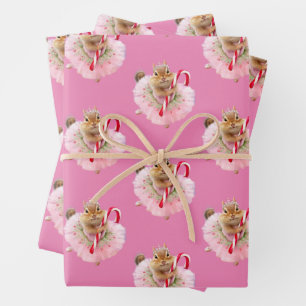 Chipmunk Plum Fairy Wrapping Paper Sheet