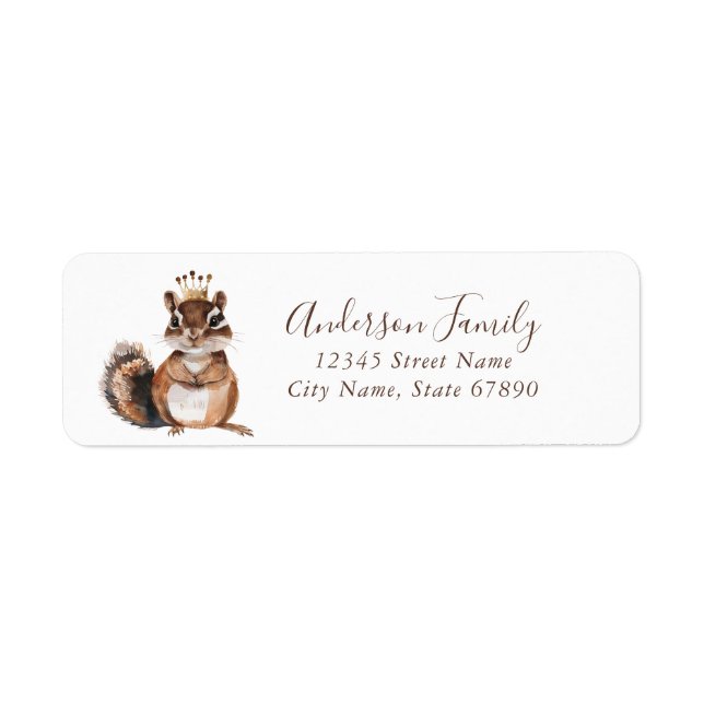 Chipmunk Return Address Labels (Front)