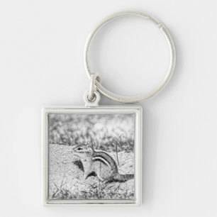 Chipmunk Sketch Key Ring