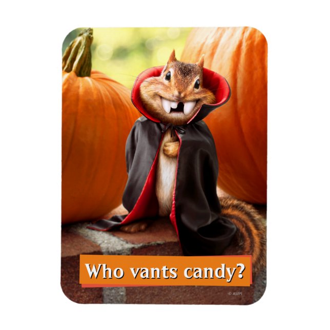 Chipmunk Vampire Magnet (Vertical)