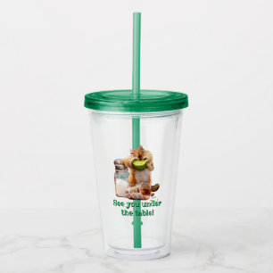 Chipmunk With Lime Acrylic Tumbler