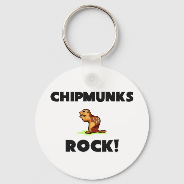 Chipmunks Rock Key Ring (Front)
