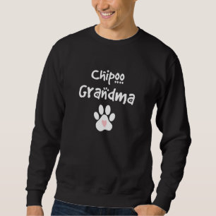 Chipoo Grandma Chihuahua Poodle Mix Breed Dog Sweatshirt