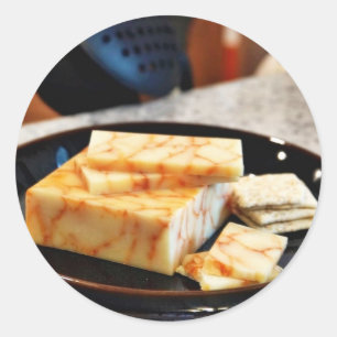 Chipotle Cheddar Cheese Classic Round Sticker