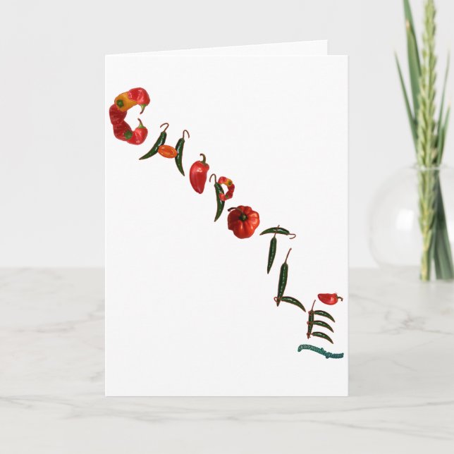 Chipotle Chilli Peppers Card (Front)