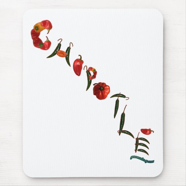 Chipotle Chilli Peppers Mouse Pad (Front)