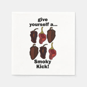 Chipotle Give Yourself a Smoky Kick Chipotle Party Napkin