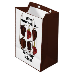 Chipotle Give Yourself a Smoky Kick Funny Chipotle Medium Gift Bag