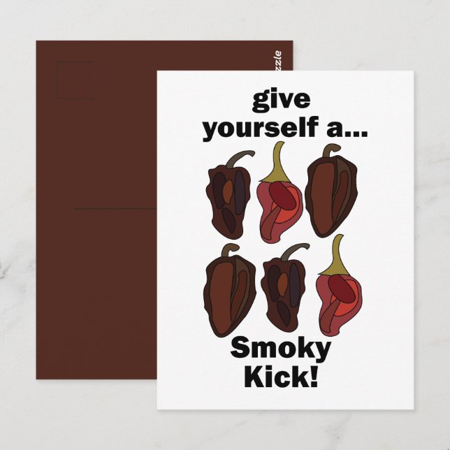 Chipotle Give Yourself a Smoky Kick Funny Chipotle Postcard (Front/Back)